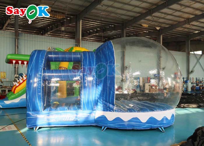 11.5FT Christmas Decoration Inflatable Snow Globe Transparent Bubble Tent