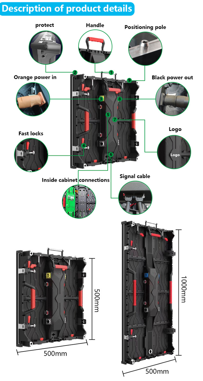 Outdoor P6 LED Digital Advertising With IP65 Rating , P4 LED Screen Display 220W / M2 Power Consumption