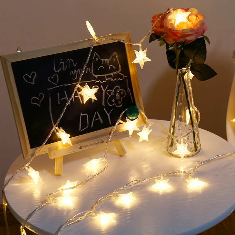 10m 20m 50lm Yellow Star Lights Battery Powered Twinkle Lights
