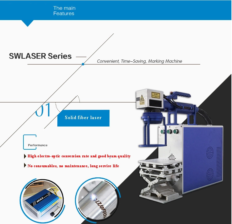 Portable Handheld Model Fiber Laser Marking/Engraving And Printing Machine For Stainless Steel/Metal Bottle