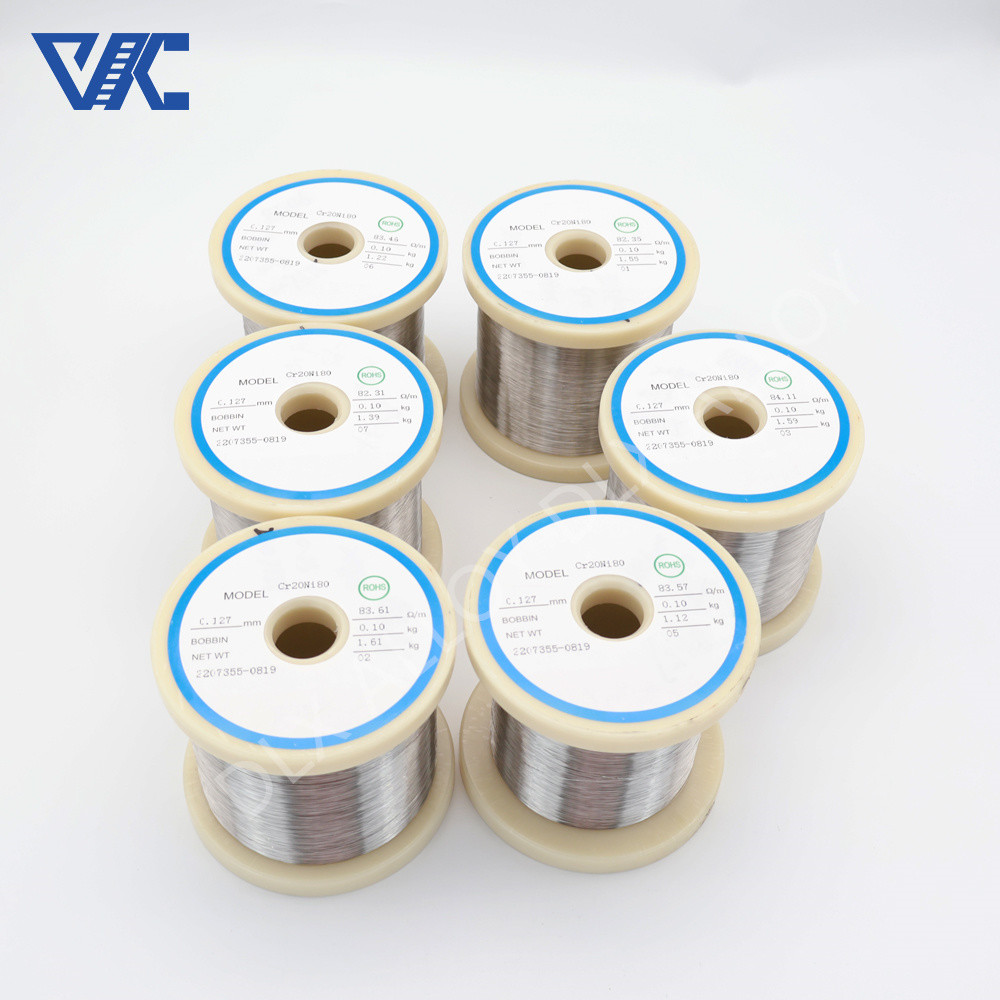 Bright Soft Nichrome Alloy Cr20Ni80 Cr15Ni60 Electric Resistance Wire For Furnace Heating