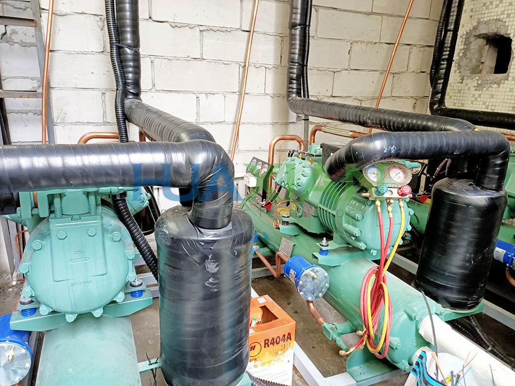350 Sqm Mushroom Refrigeration Bitzer Compressor Unit Cold Storage Walk in Freezer Room