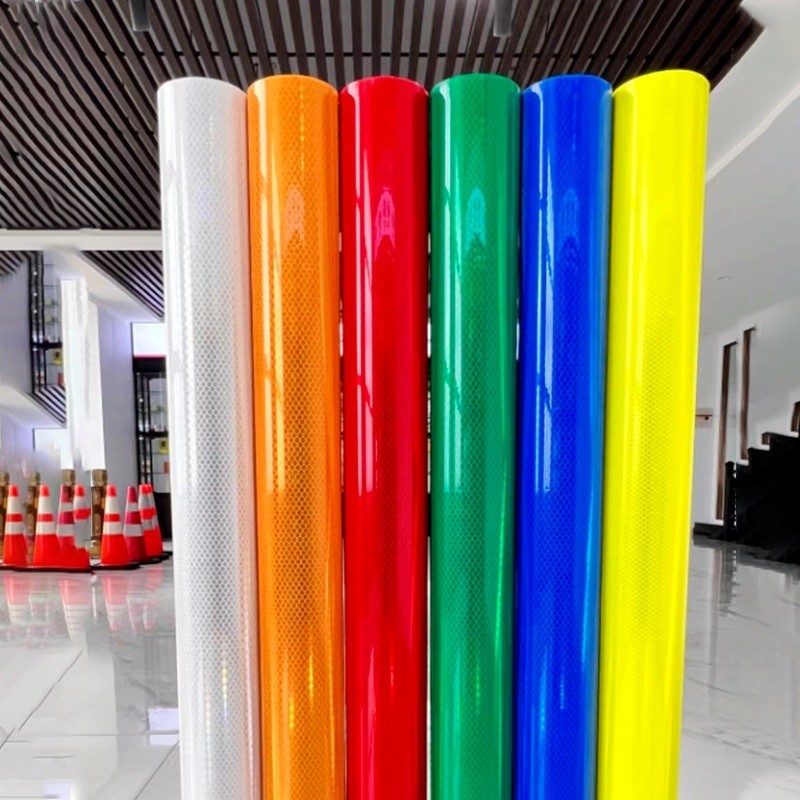 High Reflection Diamond Grade Retro Reflective Sign Sheeting Self Adhesive