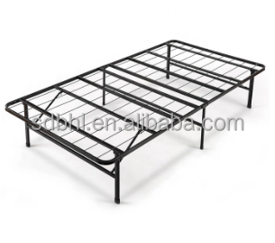 Folded American Standard Metal Platform Bed Frame with Foldable Mail Packing Design