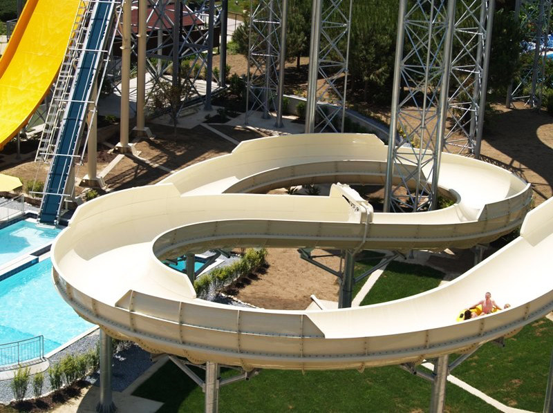 Galvanized Carbon Steel Custom Water Slides FPR Water Park Large Water Slides