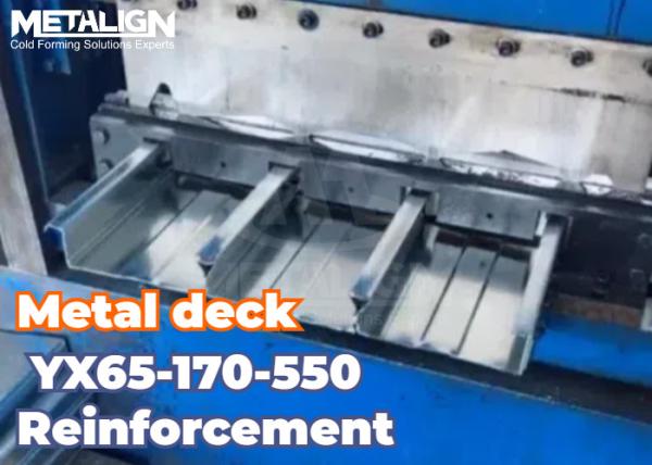 95mm Shaft Diameter Embossing Metal Roll Forming Equipment For YX65-170-550