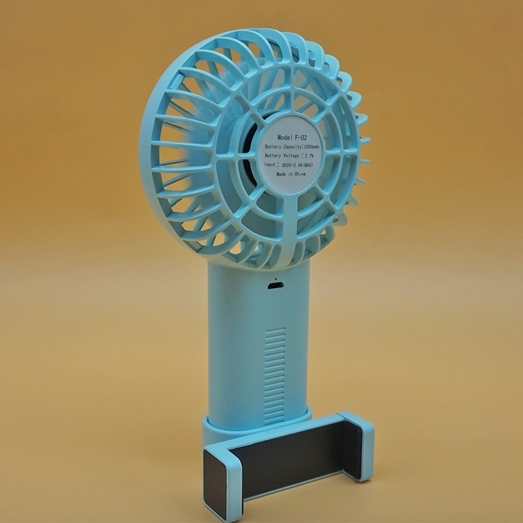 Detachable Phone Holder 2000 MAh USB Charging Mini Fan