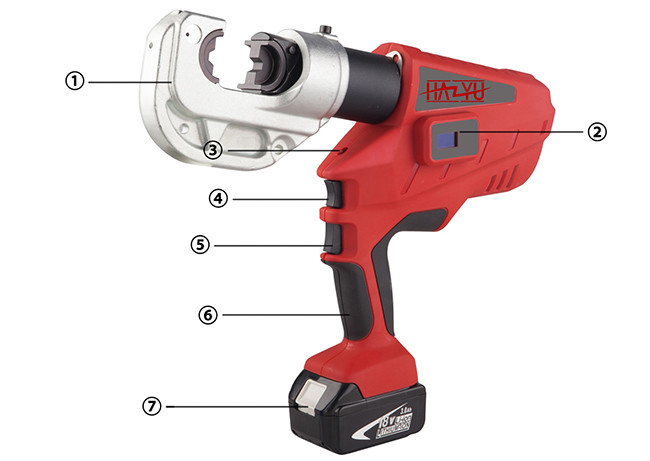 Multifunctional Cable Battery Crimping Tool Lineman Tools NEC-400