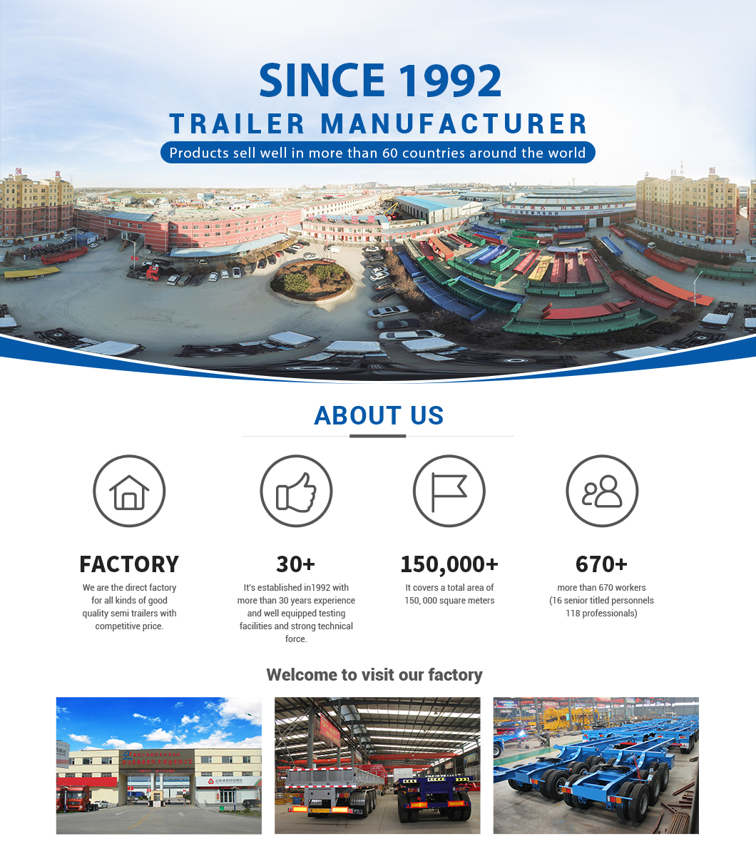 20ft 40ft Skeleton Container Chassis Trailer with Fuwa Bpw Axle and Sturdy Steel Frame