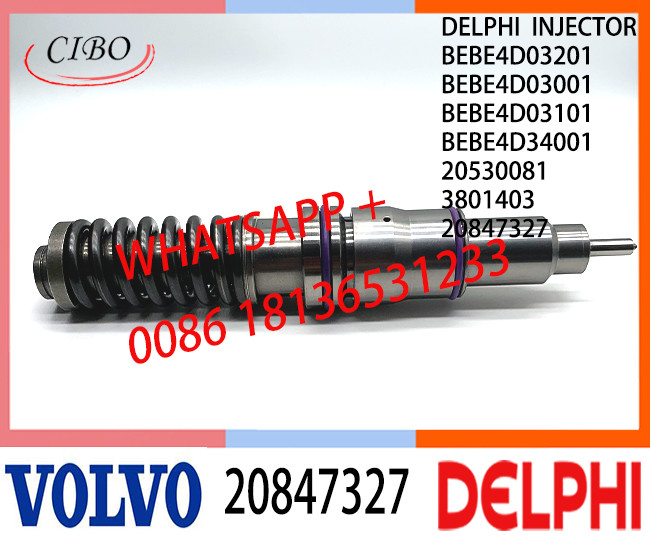 Fuel Diesel Injector 20847327 BEBE4D03201 BEBE4D03001 BEBE4D03101 BEBE4D34001 3801403 20530081 for VOL CONSTRUCTION
