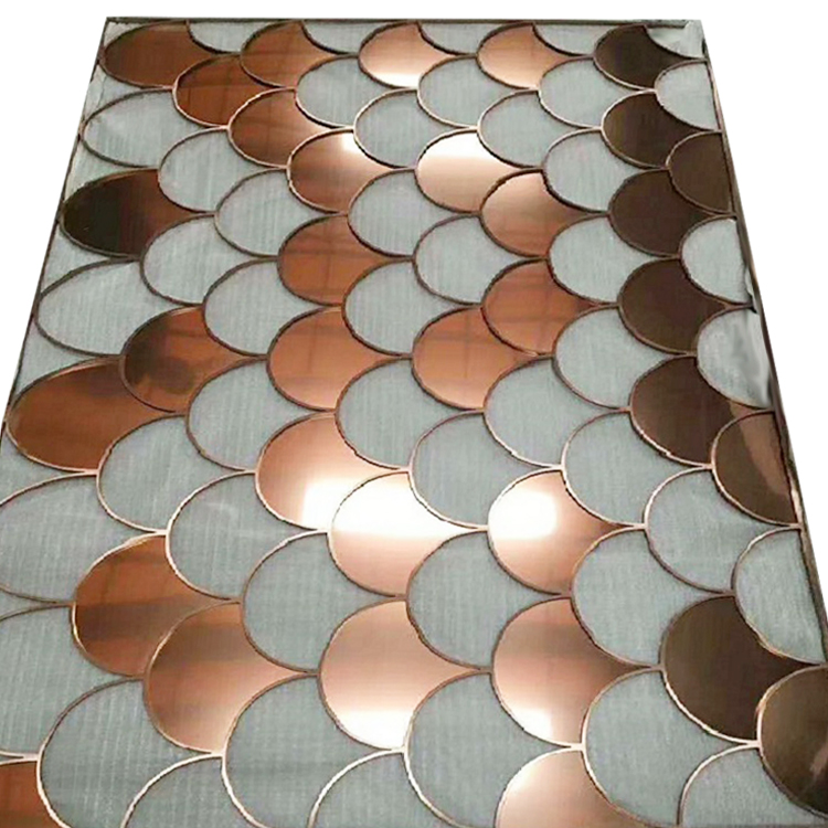 Custom metal stainless steel screens waveshape decorative room divider