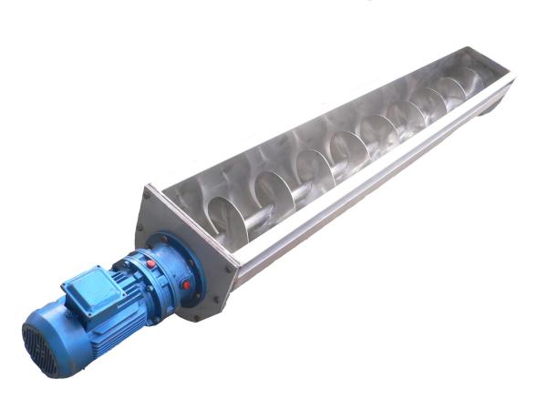 Flexible Ss Dewatering Shaftless Screw Conveyor Safety , Tube Screw Conveyor
