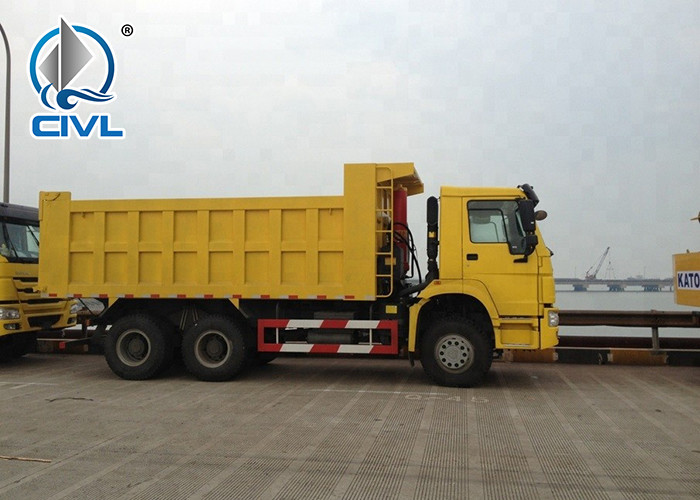 Green 6 x 4 Styre Heavy Duty Dump Truck Muck For Dumping Muck In City