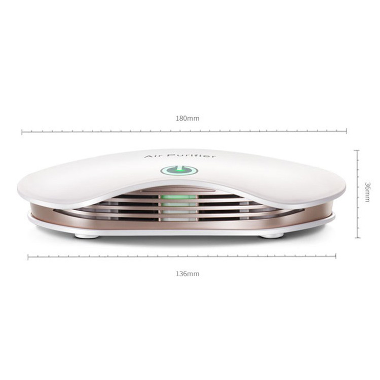 HOMEFISH USB Powered Smart Car Air Purifier 181x130x36mm
