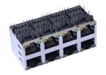 RM5-131A9V1P 2x4 Multi - port RJ45 Jack With Transformers W / LEDs