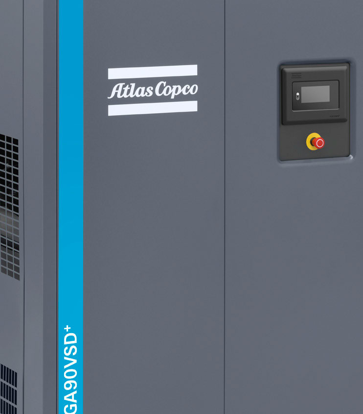 70kw Atlas GA 75+VSD , Atlas Screw Air Compressor Frequency Conversion