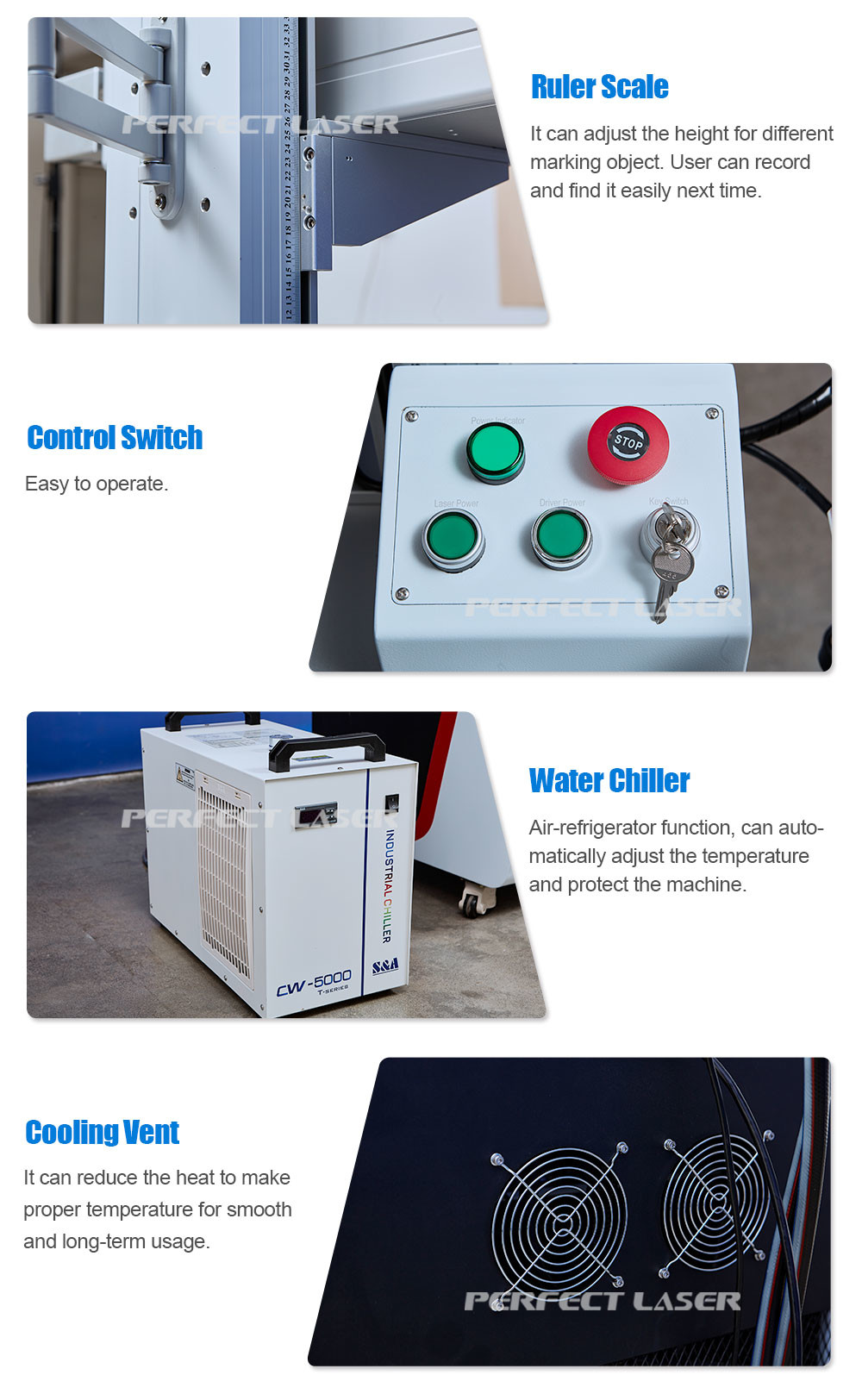 Industrial UV Laser Marking Engraving Machine CCD Camera Automatic Visual Positioning