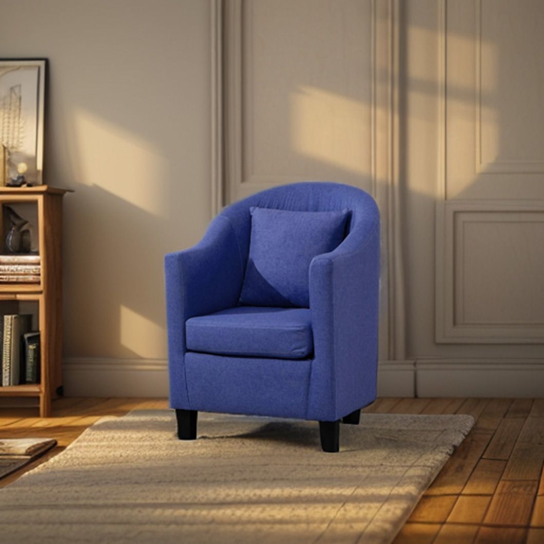 Modern Casual Luxury Frame Single Sofa Chair for Living Room Bedroom Furniture