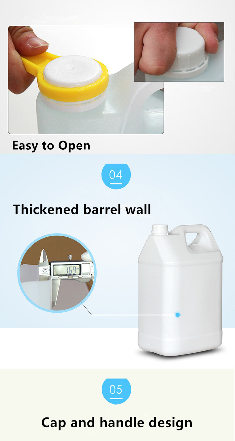 Food Grade 5L COEX Bottle Bucket Empty Plastic Barrel for Reagent Chemical Organic Solvent