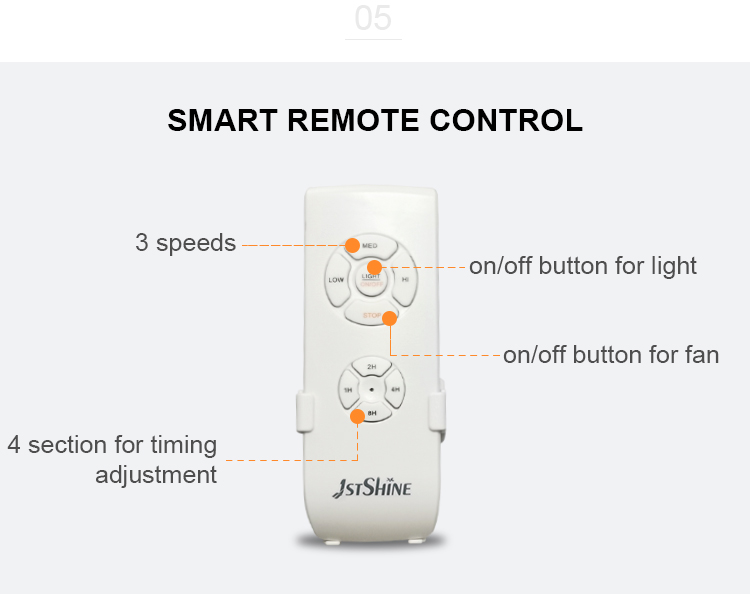 Non-Electric 360 Degree Wall Mini Ceiling Fan Remote Control Simple Design No Dimmer