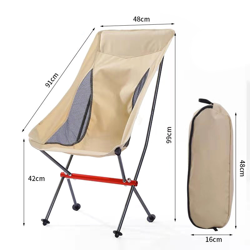 Outdoor Portable Folding Camping Chair Lightweight Aluminum Beach Chair