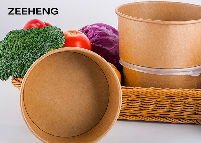 25oz 26oz 32oz Paper Food Bowls , White Hot Soup Or Ice Cream Disposable Paper Bowl
