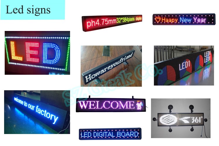 programmable electronic led sign outdoor banner display