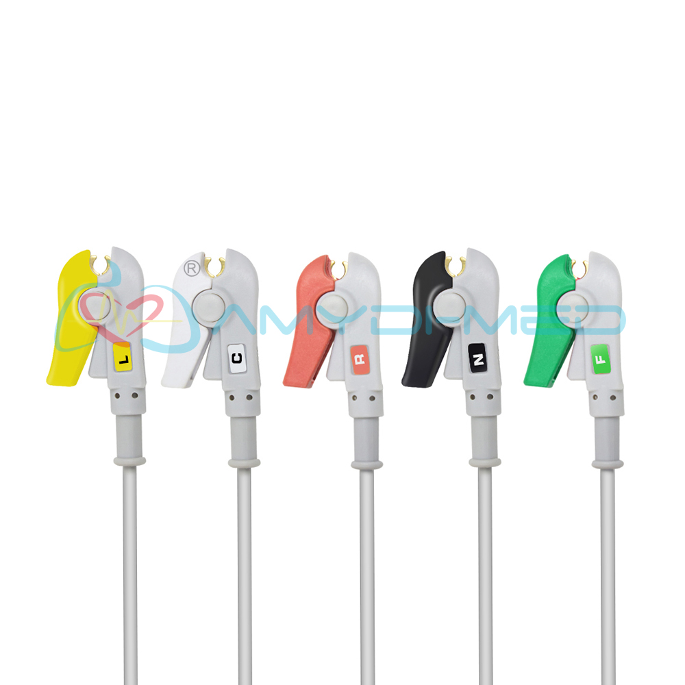 Medical Spacelabs Ecg Cable Round 17P 5 Clip For Hospital Healthcare