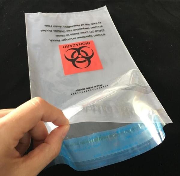 printing self adhesive biohazard waste bag, autoclave biohazard specimen