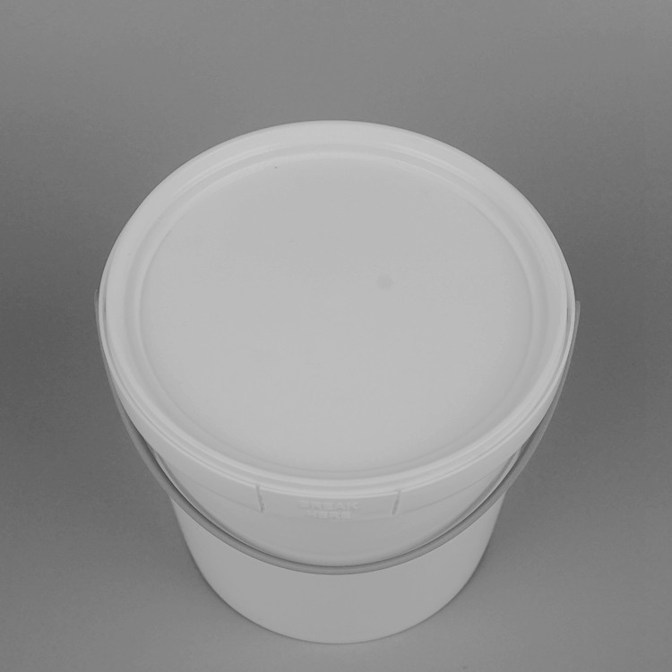 Food Safe 1L 33oz Small Black Plastic Buckets For Ice Cream