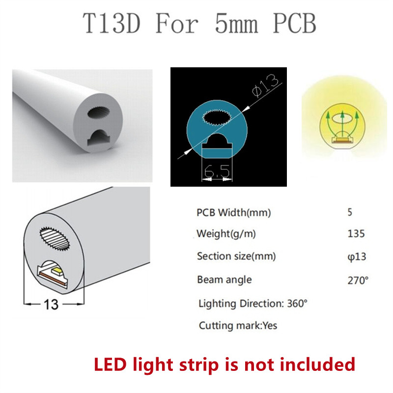 DC 12V Red LED Neon Flex with 50000 Working Lifetime and Hanging Mounting Installation