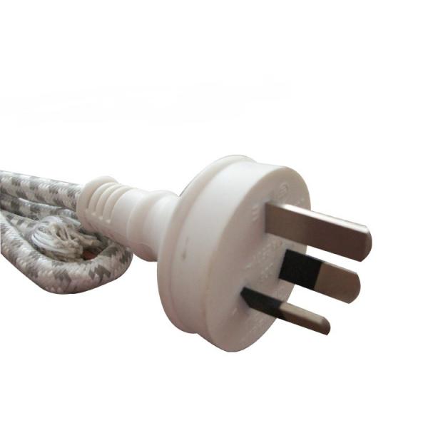 Australian power cables, Cotton braided power cable, steam iron input power