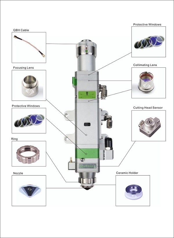 High Temperature Resistance Focusing Lens Collimation Lens for Raytools BT210 Cutting Head