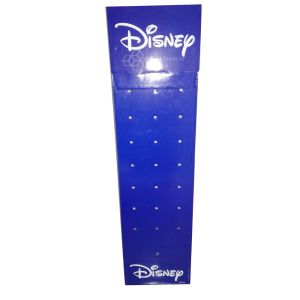 Disney Carton Display Hook Peg Stand Corrugated Cardboard Counter Display Stand