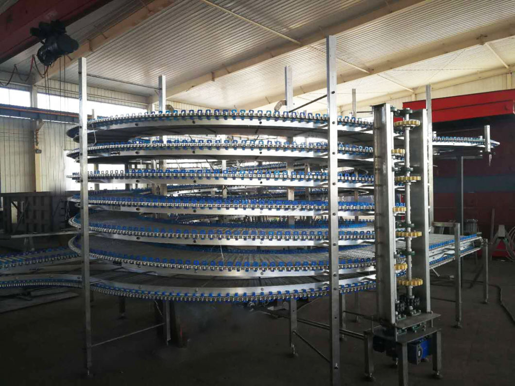 High Quality Spiral Cooling Conveyor System Tower for Food Transpoting Sale