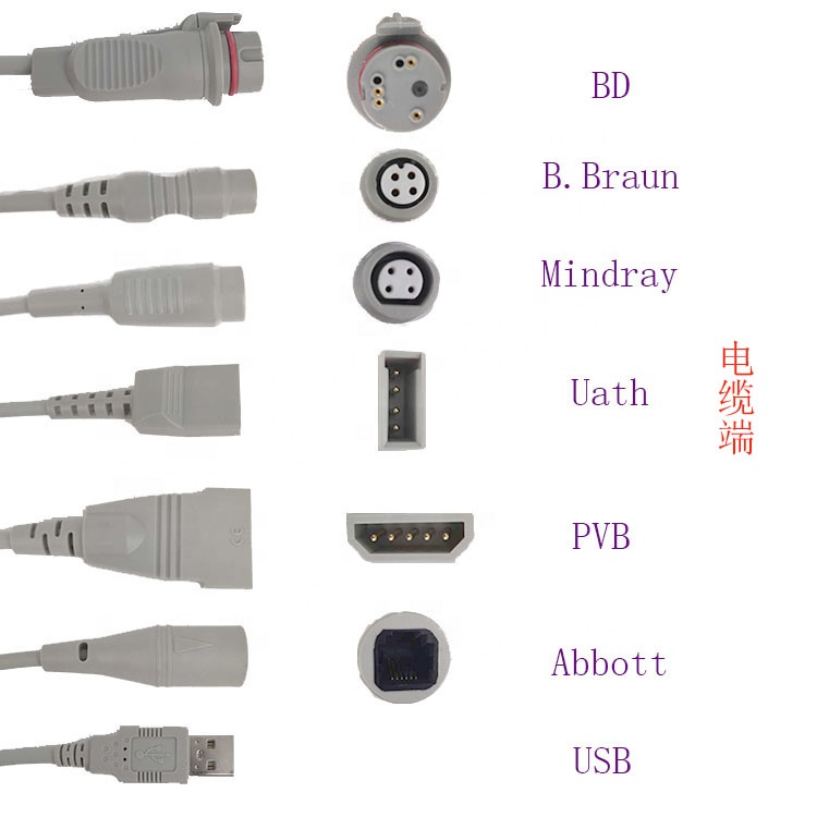 IBP Cable compatible for 11 Pin GE Marquette To B.Bruan Transducer
