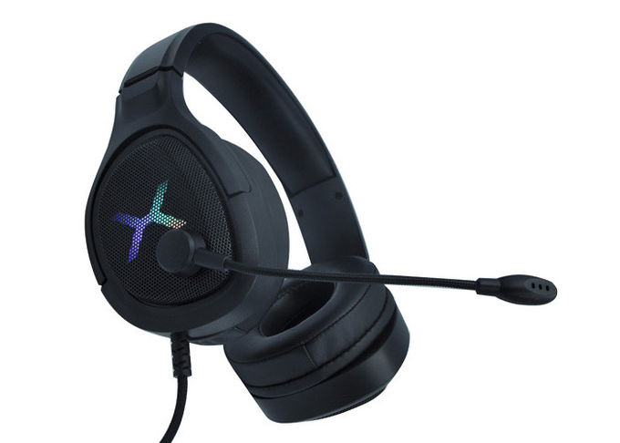 POK Plastic RGB Gaming Headset Cool Light With Microphone Headphone
