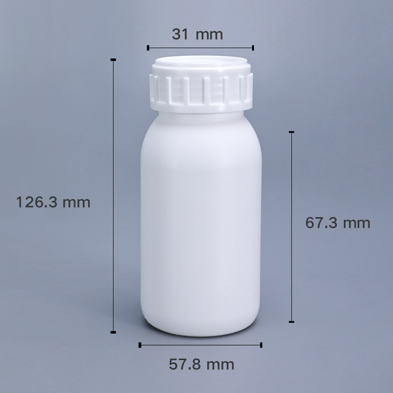 50ML Plastic Bottles EVOH Material White Empty Dispense Bottle For Bait Packaging In HDPE