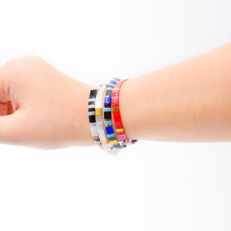 EU Standard Unisex Tila Bead Bracelet Handmade Multi Color For Gift