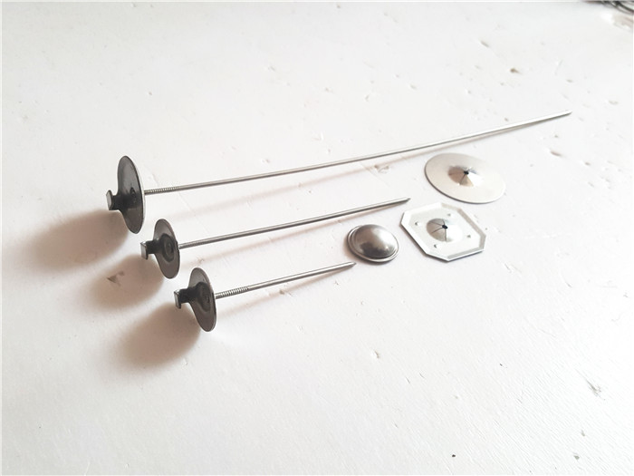 3 Mm Diameter Galvanized Steel Insulation Anchor Pins For Fire Resisting Building