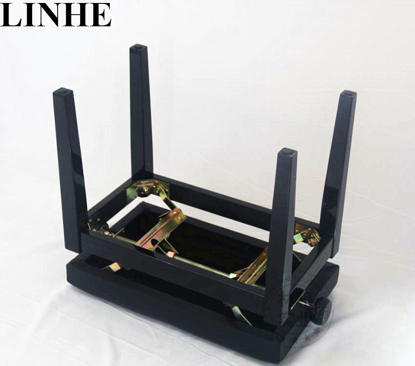 best price wholesale standard artist piano wholesale bench Black Piano Pedal Extender Bench for Kids with 2 Pedals Adjus
