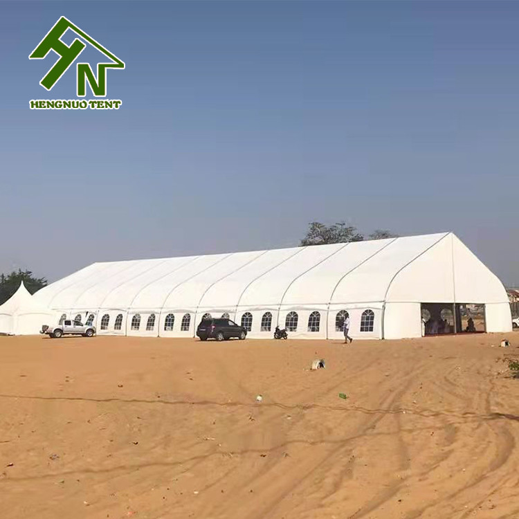 Arcum Canvas Party Tent Fire Retardant B1 Curve Aircraft Hangar Marquee