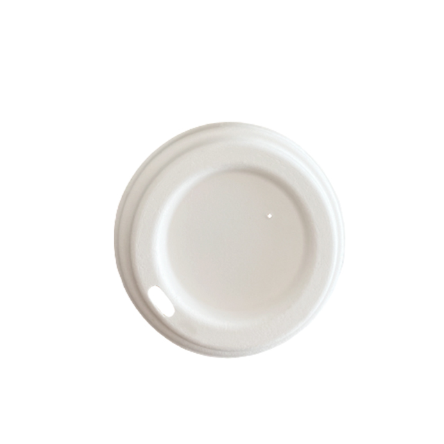 Compostable Bagasse Disposable Coffee Cup Lids 90mm