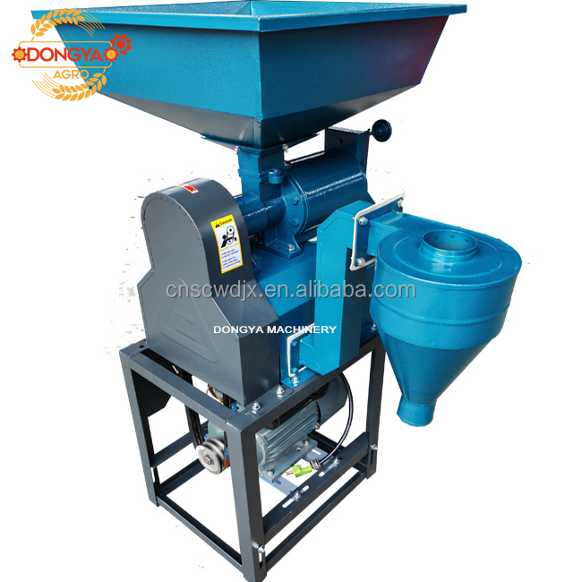 DONGYA AGRO 6N50 350KG PER HOUR MINI RICE MILL MACHINE 4HP