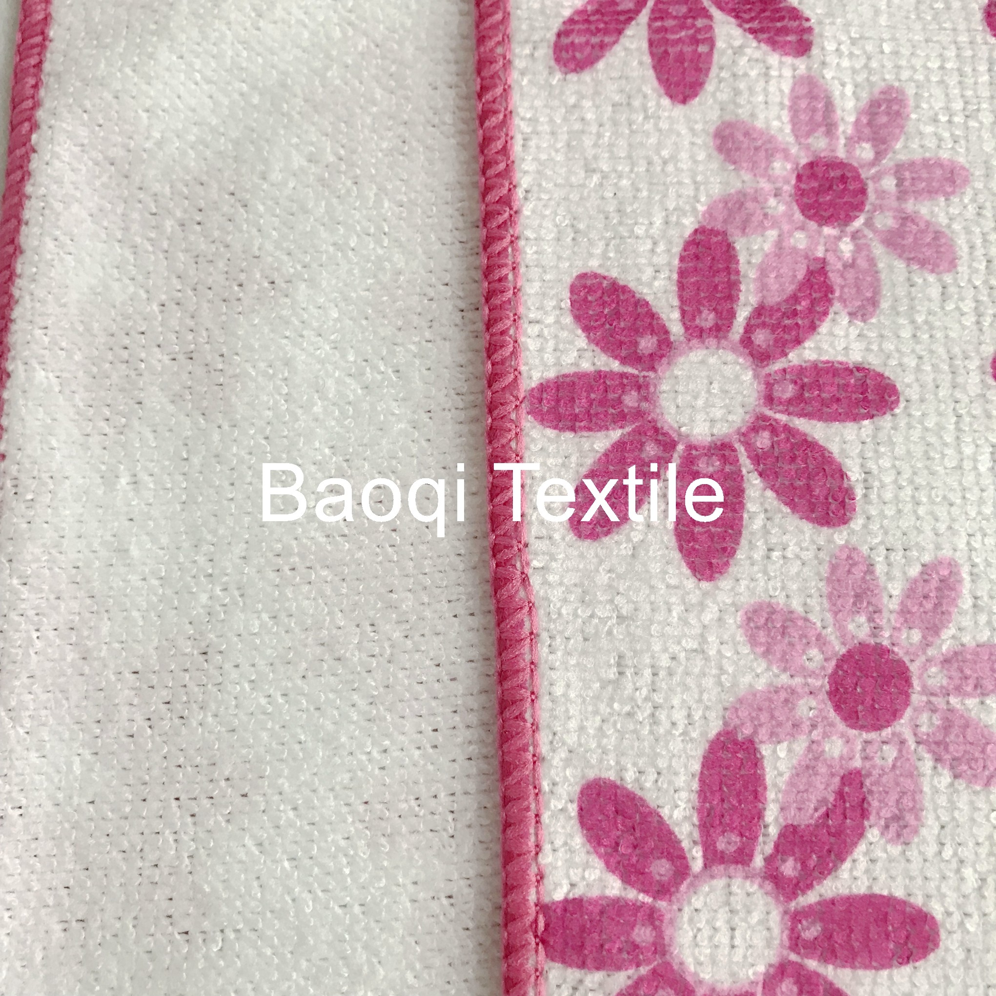 Chinese single side printed 100% poly kitchen wipes，,microfiber cake towels kitchen cleaning cloth size 30cm*30cm
