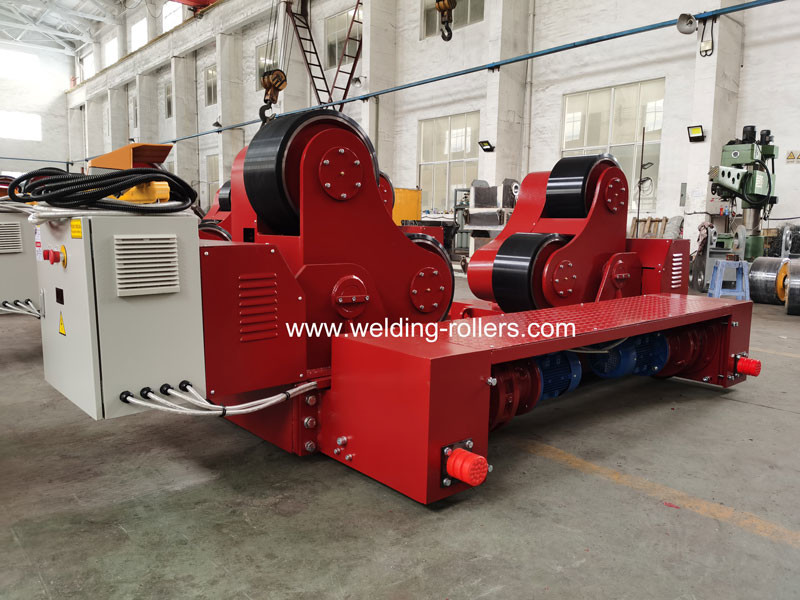 30 Ton Self Aligning Welding Pipe Rollers For Wind Tower Heavy Duty