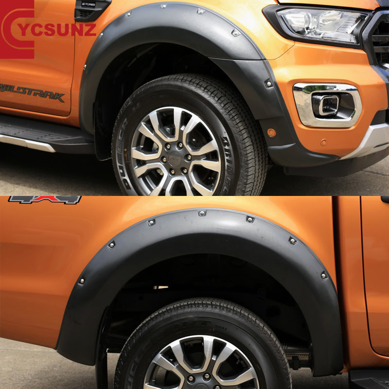 GZDL4WD Wheel Arch Flares All Ford Ranger Kit T8 2018-2020 With Lights