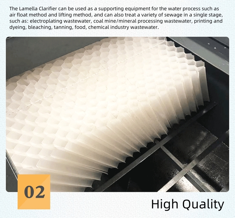 Customized Coagulation Flocculation Lamella Clarifier For Stainless Steel Sedimentation Tank