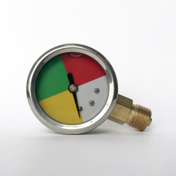 Radial Connection Brass Pressure Gauge 40mm Stainless Steel Dial Type Pressure