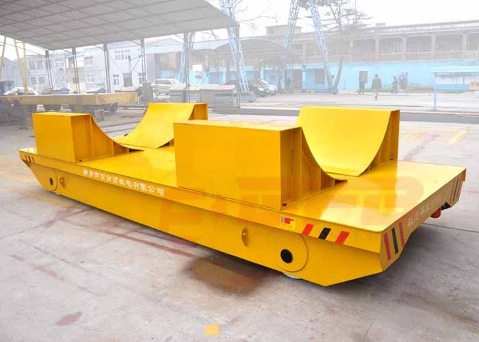 Heavy Duty Coil Transfer Cart , V Frame Electric Motorized Transfer Trolley